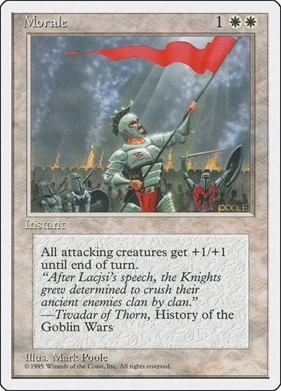 Morale (4ED) #36 Common Fourth Edition Magic: The Gathering: 1995