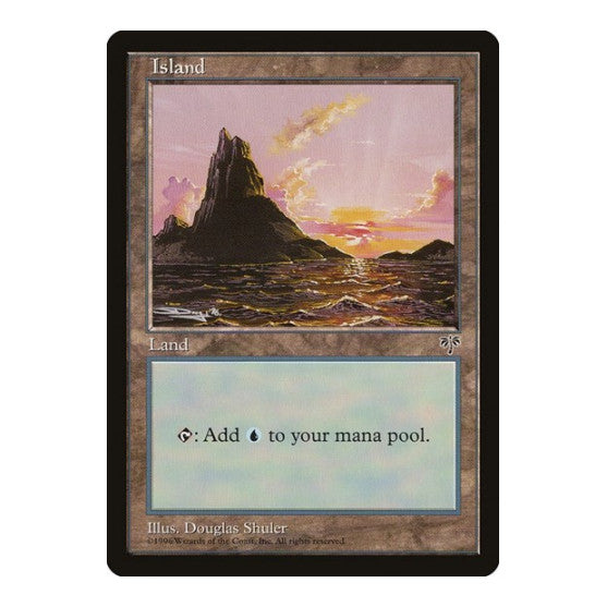 Island Sunset (MIR) #338 Land (Moderately Played) Mirage Magic: The Gathering: 1996
