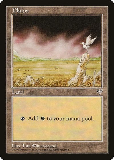 Plains Bird (MIR) #334 Land (Heavily Played) Mirage Magic: The Gathering: 1996