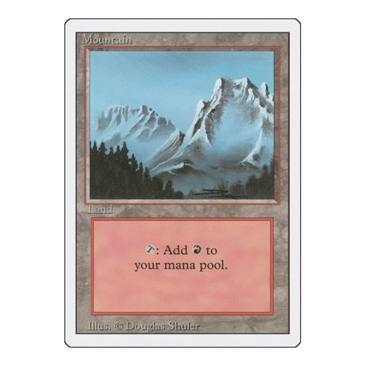Mountain (B) (3ED) #291 Land (Heavily Played) Revised Edition Magic: The Gathering: 1994