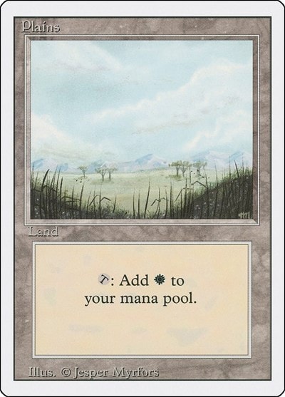 Plains (B) (3ED) #294 Land Revised Edition Magic: The Gathering: 1994