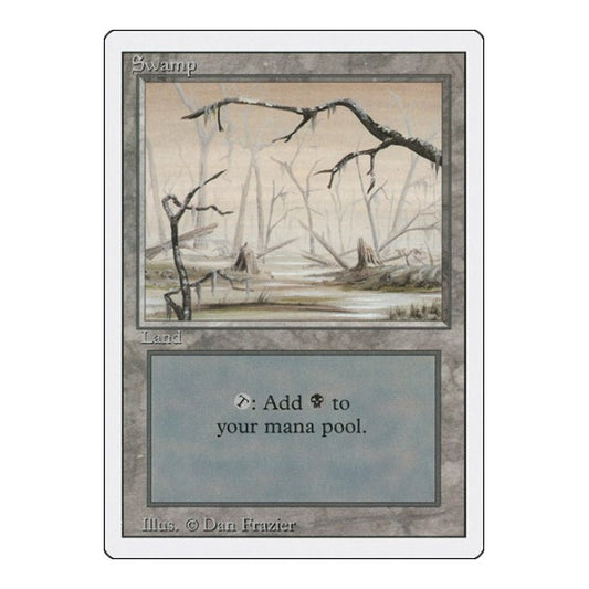 Swamp (B) (3ED) #301 Land (Heavily Played) Revised Edition Magic: The Gathering: 1994