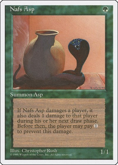 Nafs Asp (4ED) #264 Common (Heavily Played) Fourth Edition Magic: 1995