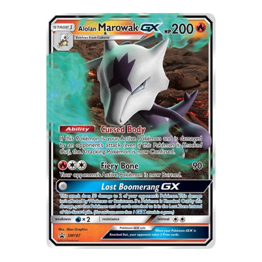 Alolan Marowak GX - SM187 (SMP) #SM187 Promo SM Promos Pokemon: 2016