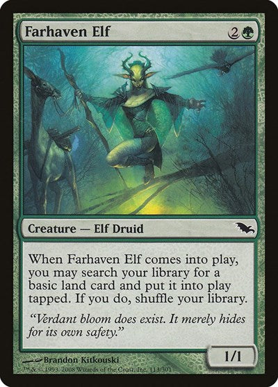 Farhaven Elf (SHM) #113 Common (Lightly Played) Shadowmoor Magic: The Gathering: 2008