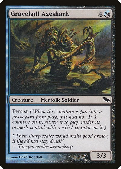 Gravelgill Axeshark (SHM) #164 Common (Lightly Played) Shadowmoor Magic: The Gathering: 2008