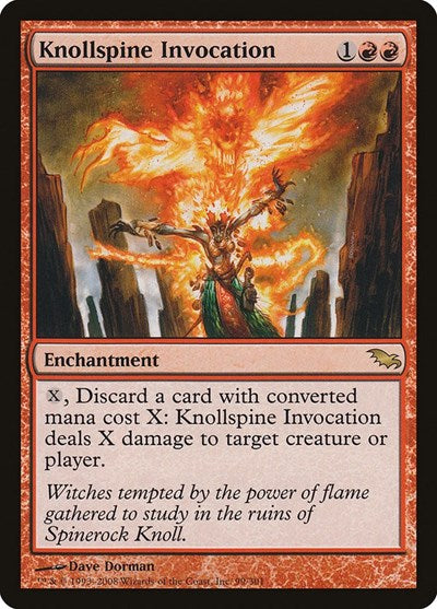 Knollspine Invocation (SHM) #99 Rare (Lightly Played) Shadowmoor Magic: The Gathering: 2008