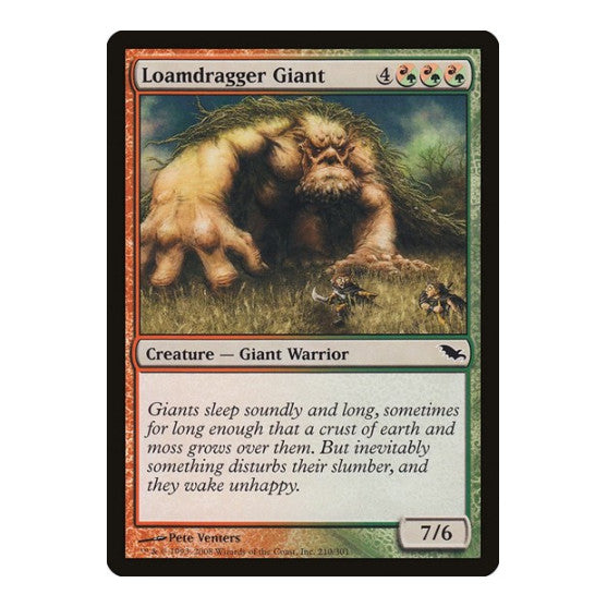 Loamdragger Giant (SHM) #210 Common (Moderately Played) Shadowmoor Magic: The Gathering: 2008