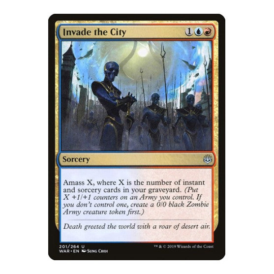 Invade the City (WAR) #201 Uncommon (Lightly Played) War of the Spark Magic: The Gathering: 2019