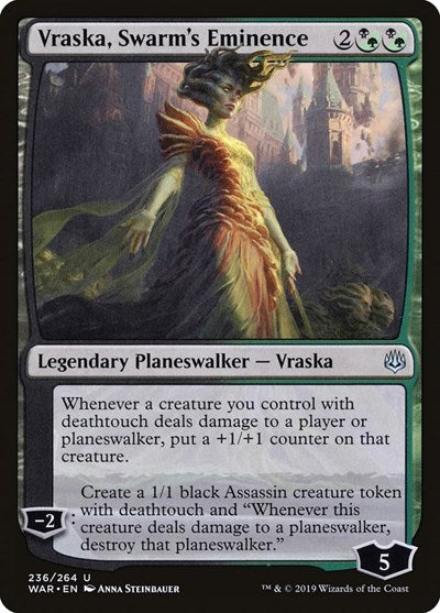 Vraska Swarms Eminence (WAR) #236 Uncommon War of the Spark Magic: 2019