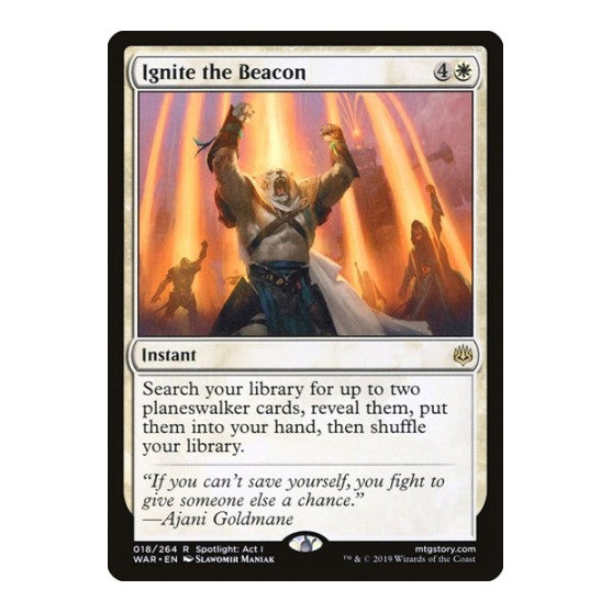 Ignite the Beacon (WAR) #18 Rare (Lightly Played) War of the Spark Magic: The Gathering: 2019