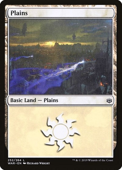 Plains 252 (WAR) #252 Land (Moderately Played) War of the Spark Magic: 2019