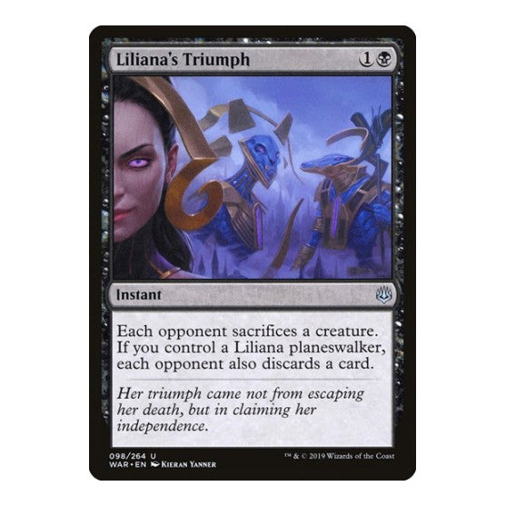 Liliana's Triumph (WAR) #98 Uncommon (Lightly Played) War of the Spark Magic: The Gathering: 2019