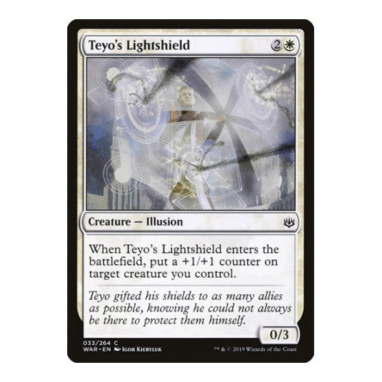 Teyo's Lightshield (WAR) #33 Common (Japanese Lightly Played) War of the Spark Magic: The Gathering: 2019