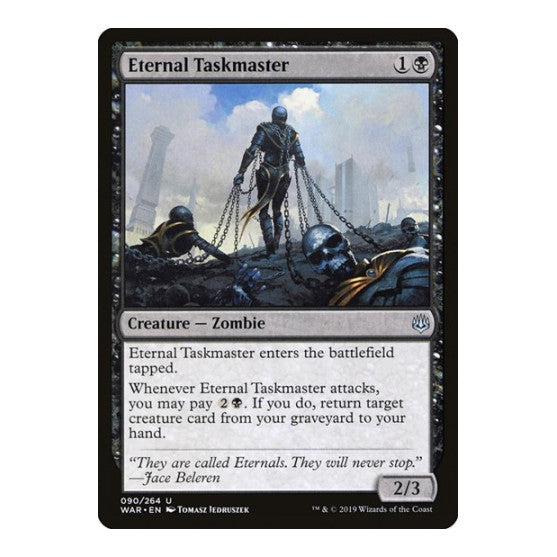 Eternal Taskmaster (WAR) #90 Uncommon (Lightly Played) War of the Spark Magic: The Gathering: 2019