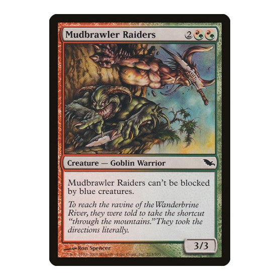 Mudbrawler Raiders (SHM) #213 Common (Lightly Played) Shadowmoor Magic: The Gathering: 2008