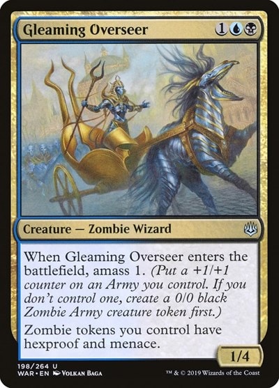 Gleaming Overseer (WAR) #198 Uncommon (Lightly Played) War of the Spark Magic: The Gathering: 2019