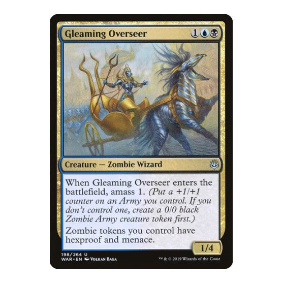 Gleaming Overseer (WAR) #198 Uncommon (Lightly Played) War of the Spark Magic: The Gathering: 2019