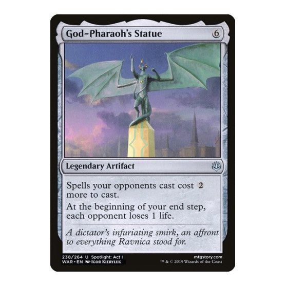 God Pharaohs Statue (WAR) #238 Uncommon (Lightly Played) War of the Spark Magic: The Gathering: 2019