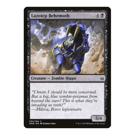 Lazotep Behemoth (WAR) #95 Common (Lightly Played) War of the Spark Magic: The Gathering: 2019