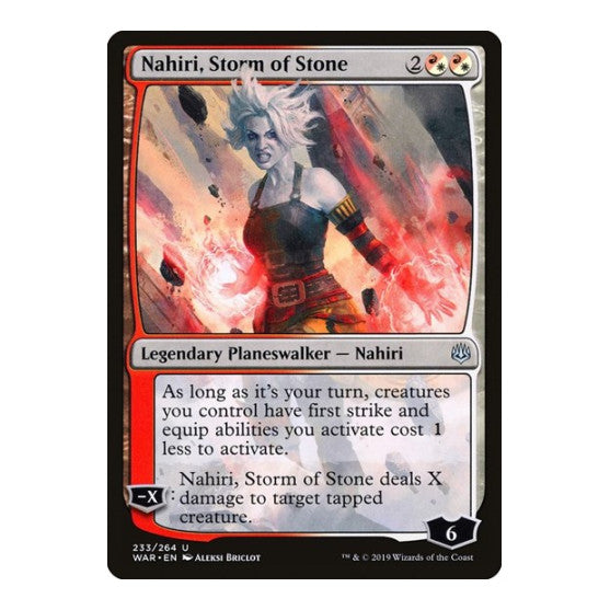 Nahiri Storm of Stone (WAR) #233 Uncommon (Moderately Played) War of the Spark Magic: The Gathering: 2019