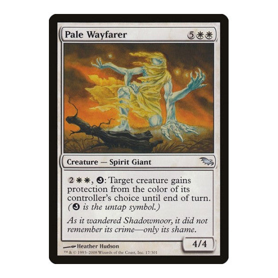 Pale Wayfarer (SHM) #17 Uncommon (Lightly Played) Shadowmoor Magic: The Gathering: 2008