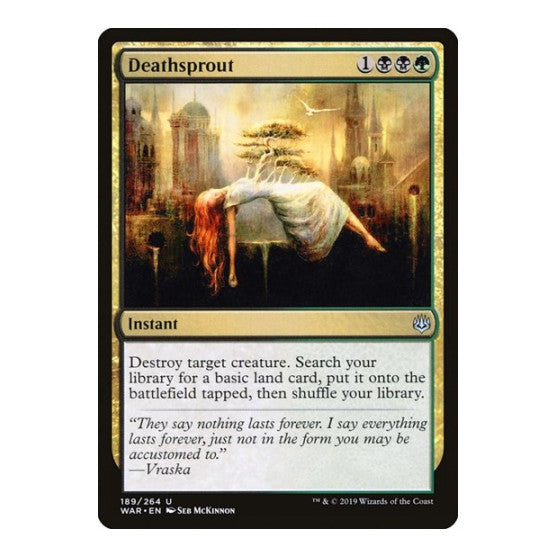 Deathsprout (WAR) #189 Uncommon (Lightly Played) War of the Spark Magic: The Gathering: 2019
