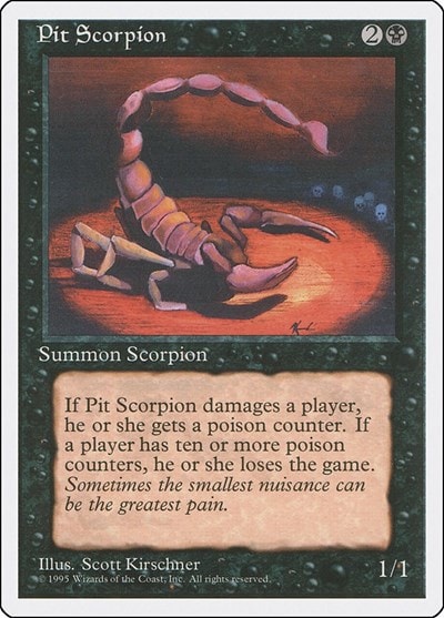 Pit Scorpion (4ED) #153 Common Fourth Edition Magic: The Gathering: 1995