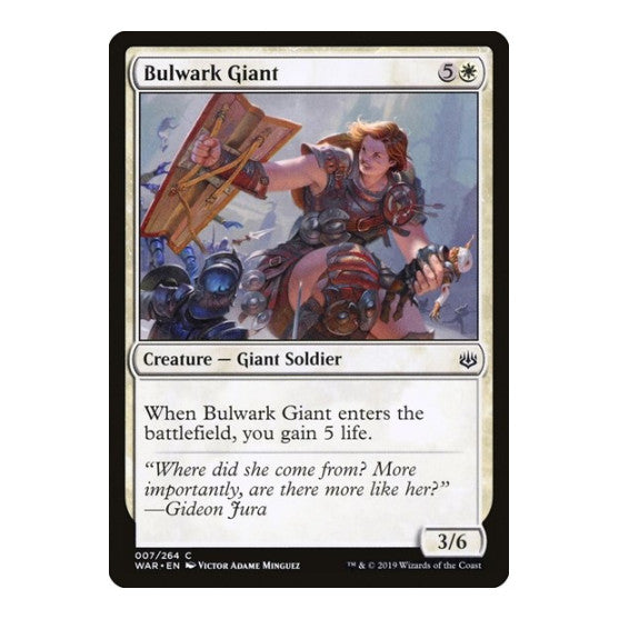 Bulwark Giant (WAR) #7 Common (Lightly Played) War of the Spark Magic: The Gathering: 2019