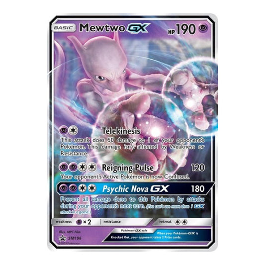 Mewtwo GX - SM196 (SMP) #SM196 Promo (Holofoil Near Mint) SM Promos Pokemon: 2016