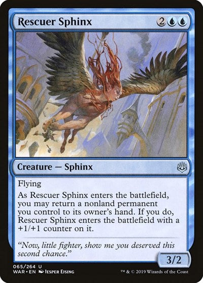 Rescuer Sphinx (WAR) #65 Uncommon (Lightly Played) War of the Spark Magic: 2019