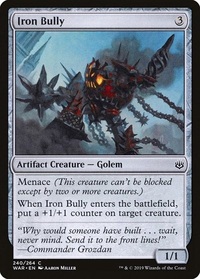 Iron Bully (WAR) #240 Common (Lightly Played) War of the Spark Magic: The Gathering: 2019