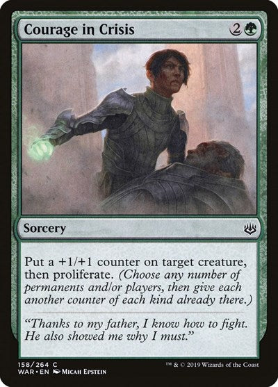 Courage in Crisis (WAR) #158 Common (Lightly Played) War of the Spark Magic: The Gathering: 2019