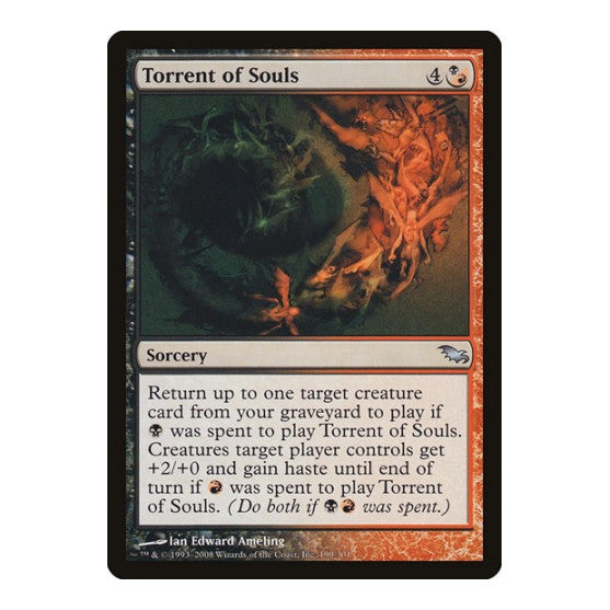 Torrent of Souls (SHM) #199 Uncommon (Lightly Played) Shadowmoor Magic: The Gathering: 2008