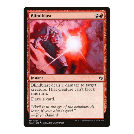 Blindblast (WAR) #114 Common (Lightly Played) War of the Spark Magic: The Gathering: 2019