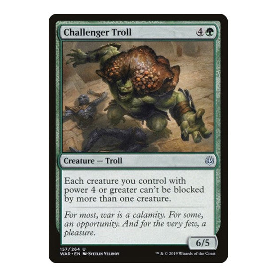 Challenger Troll (WAR) #157 Uncommon (Foil Lightly Played) War of the Spark Magic: The Gathering: 2019