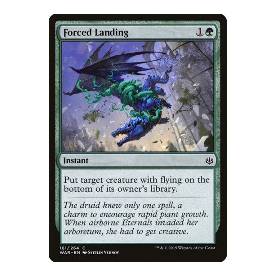 Forced Landing (WAR) #161 Common (Lightly Played) War of the Spark Magic: The Gathering: 2019