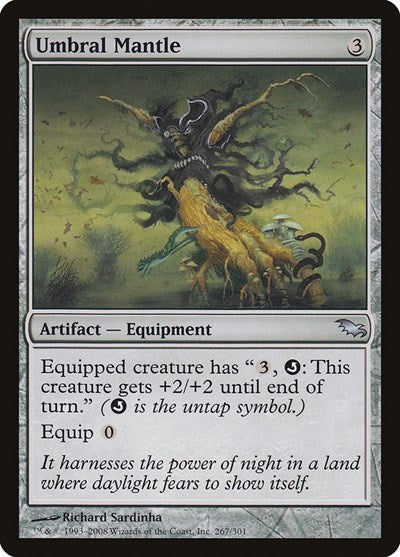 Umbral Mantle (SHM) #267 Uncommon (Lightly Played) Shadowmoor Magic: The Gathering: 2008