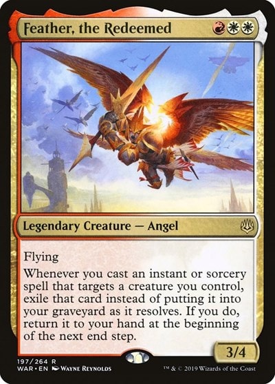 Feather, the Redeemed (WAR) #197 Rare (Lightly Played) War of the Spark Magic: The Gathering: 2019