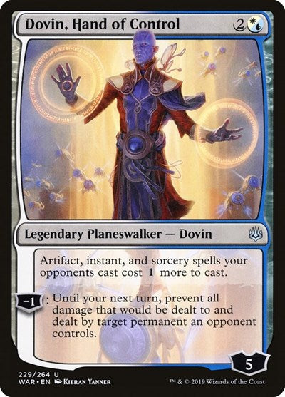 Dovin Hand of Control (WAR) #229 Uncommon War of the Spark Magic: The Gathering: 2019