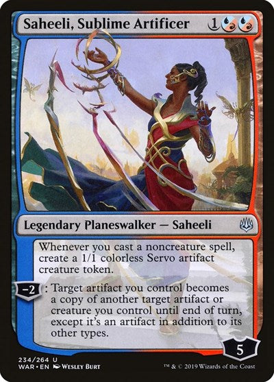 Saheeli Sublime Artificer (WAR) #234 Uncommon (Lightly Played) War of the Spark Magic: 2019