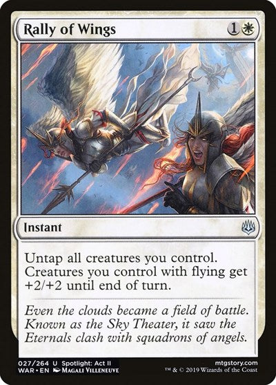 Rally of Wings (WAR) #27 Uncommon (Lightly Played) War of the Spark Magic: The Gathering: 2019