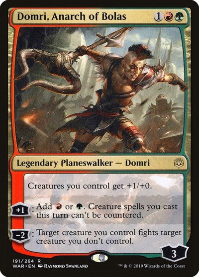 Domri Anarch of Bolas (WAR) #191 Rare (Near Mint) War of the Spark Magic: The Gathering: 2019