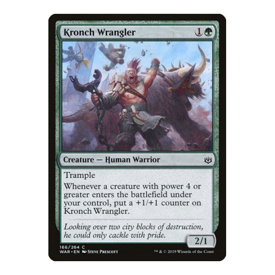 Kronch Wrangler (WAR) #166 Common (Lightly Played) War of the Spark Magic: The Gathering: 2019