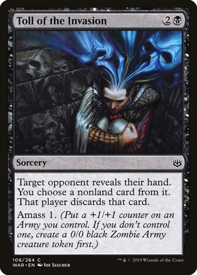Toll of the Invasion (WAR) #108 Common (Moderately Played) War of the Spark Magic: The Gathering: 2019