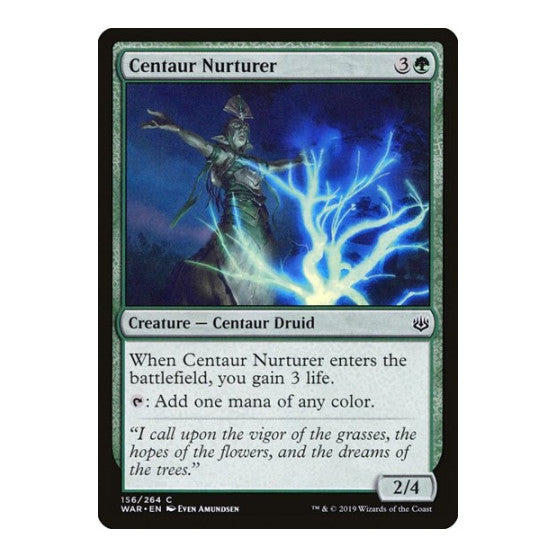 Centaur Nurturer (WAR) #156 Common (Lightly Played) War of the Spark Magic: The Gathering: 2019