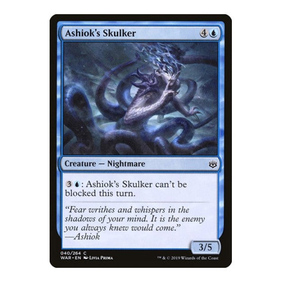 Ashiok's Skulker (WAR) #40 Common (Lightly Played) War of the Spark Magic: The Gathering: 2019