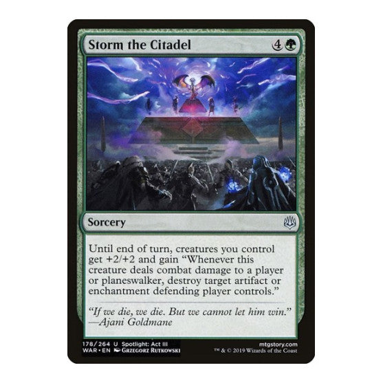 Storm the Citadel (WAR) #178 Uncommon (Lightly Played) War of the Spark Magic: The Gathering: 2019