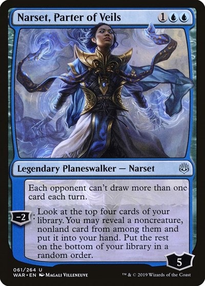 Narset, Parter of Veils (WAR) #61 Uncommon (Lightly Played) War of the Spark Magic: The Gathering: 2019