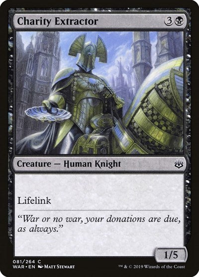 Charity Extractor (WAR) #81 Common (Lightly Played) War of the Spark Magic: The Gathering: 2019